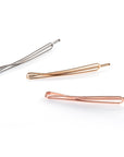 TeardropMetallics - InStyler Teardrop Pin It Up Bobby Pins-top view in gold, rose gold and gold metallics